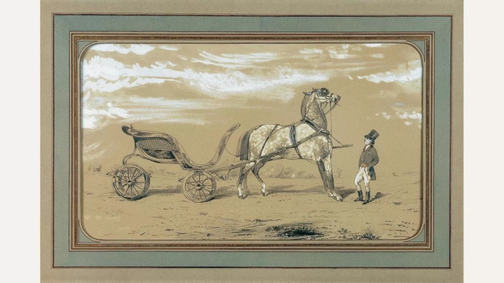 "Duc attelé et groom à l’attente", Alfred de Dreux (1810-1860) - Collection Emile Hermès
@ Guy Lucas de Peslouan www.hermes.com